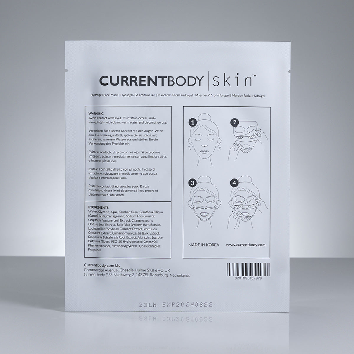 現貨✅雙11特價✅5折✅CurrentBody Skin 水凝膠面膜-5入裝