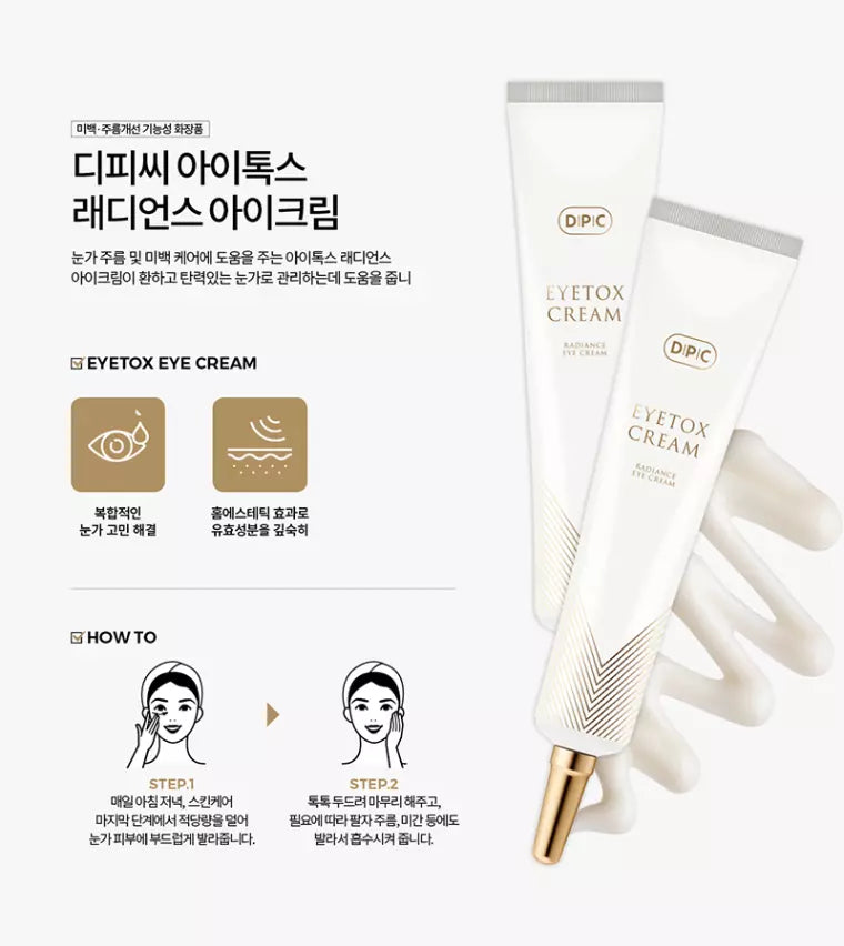 韓國原裝進口 DPC Eyetox Radiance 眼霜 30ml 抗衰老 搭配小熨斗